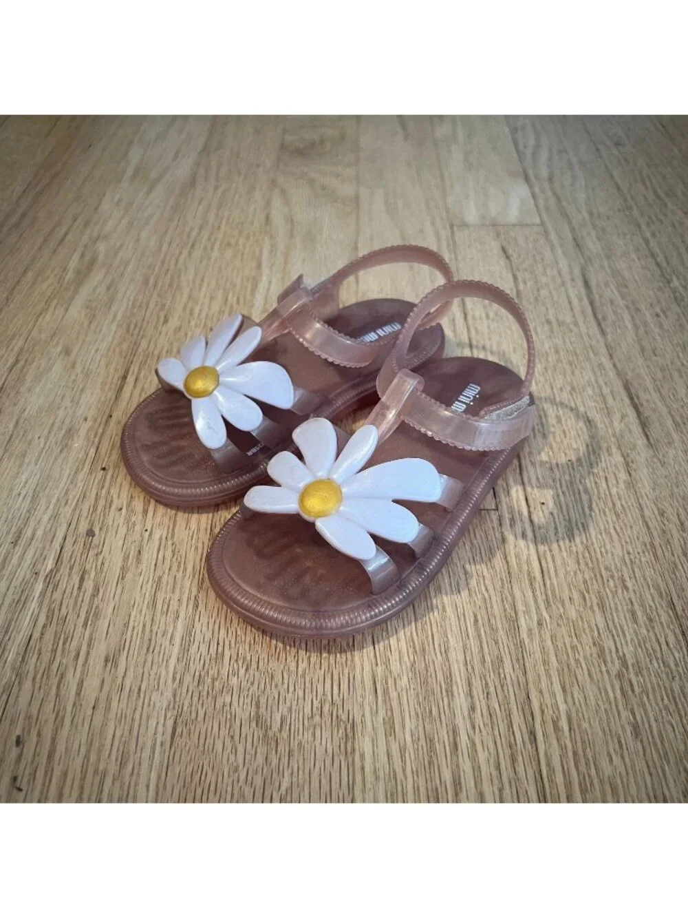 Mini Melissa Hip Bloomy Pearly Pink Jelly Sandals Toddler Size C9